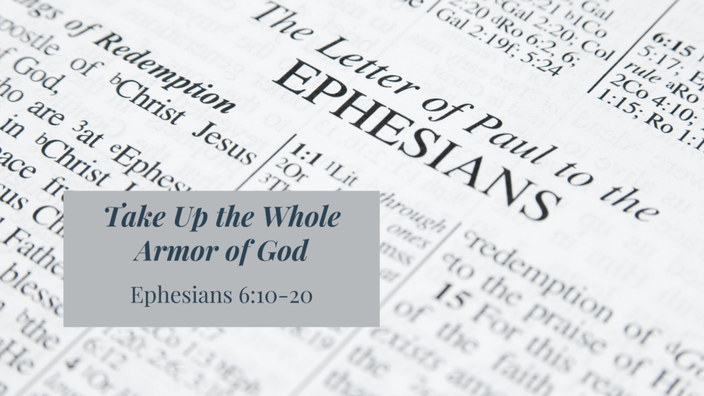 Take Up the Whole Armor of God Image