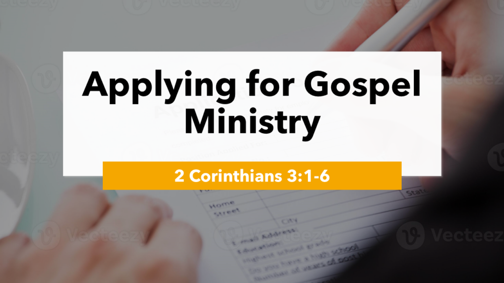 Applying for Gospel Ministry Image