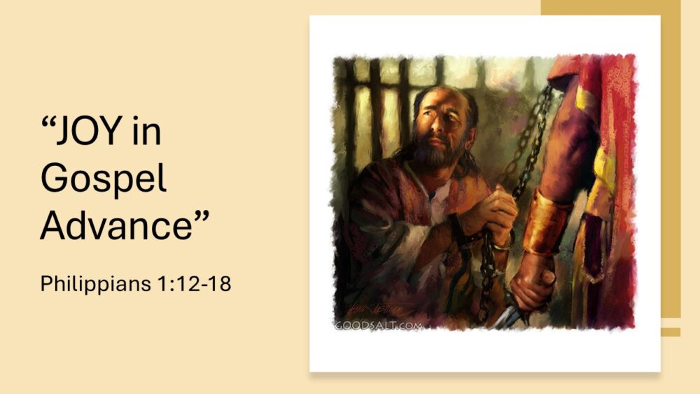 Joy in Gospel Advance Image